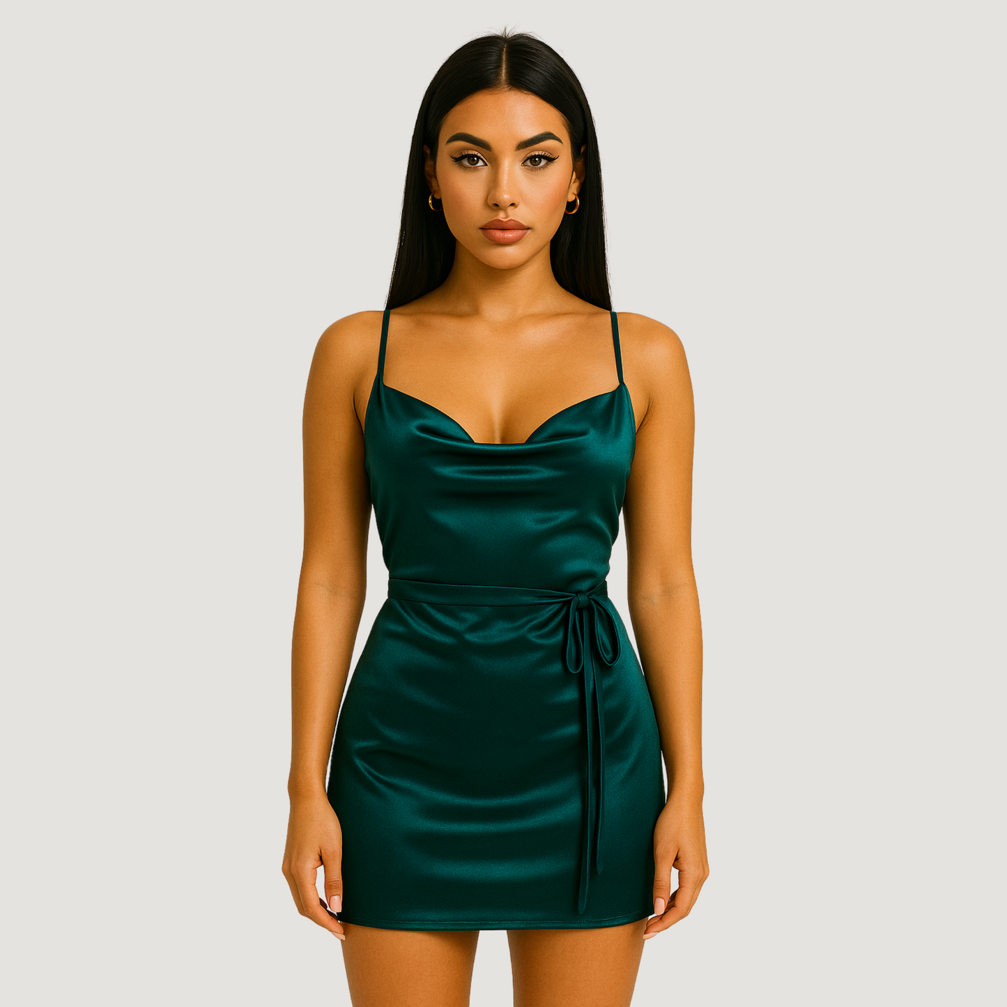 After Hrs Viridian Mini Dress.