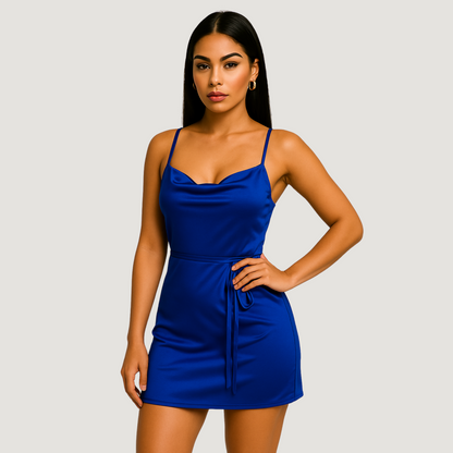 After Hrs Blue Mini Dress.