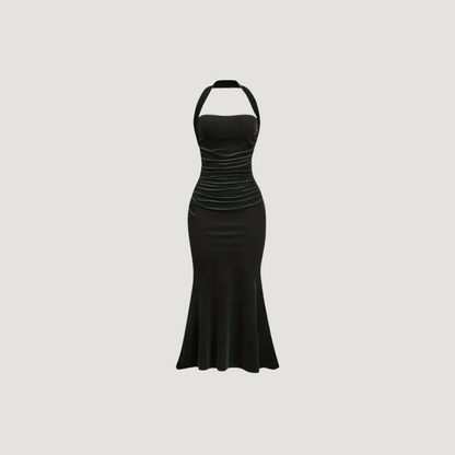 Bryanna Black Midi Dress.