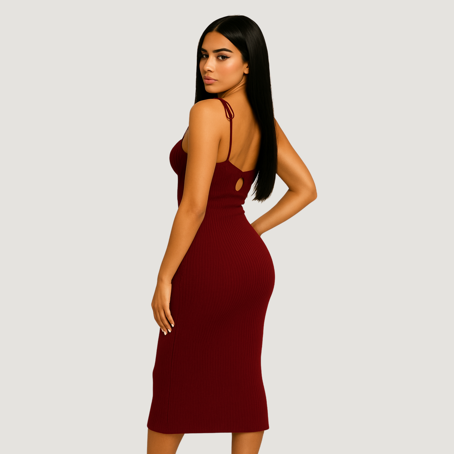 Hawaii Cherry Midi Dress.
