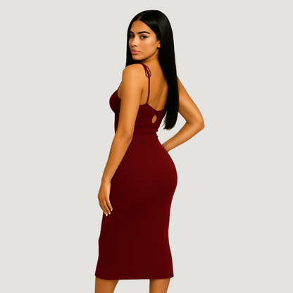 Hawaii Cherry Midi Dress.