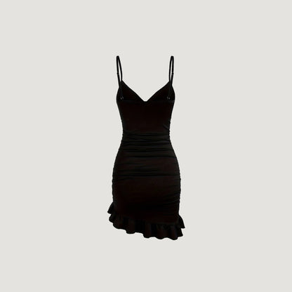 Abelia Black Mini Dress.