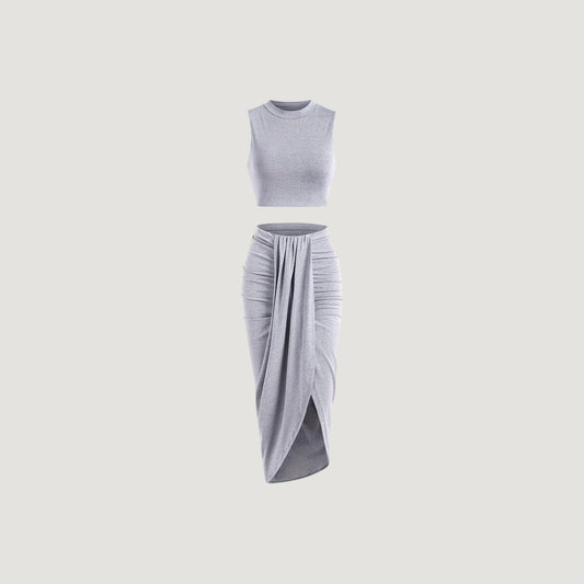 Geneve Grey Maxi Dress.