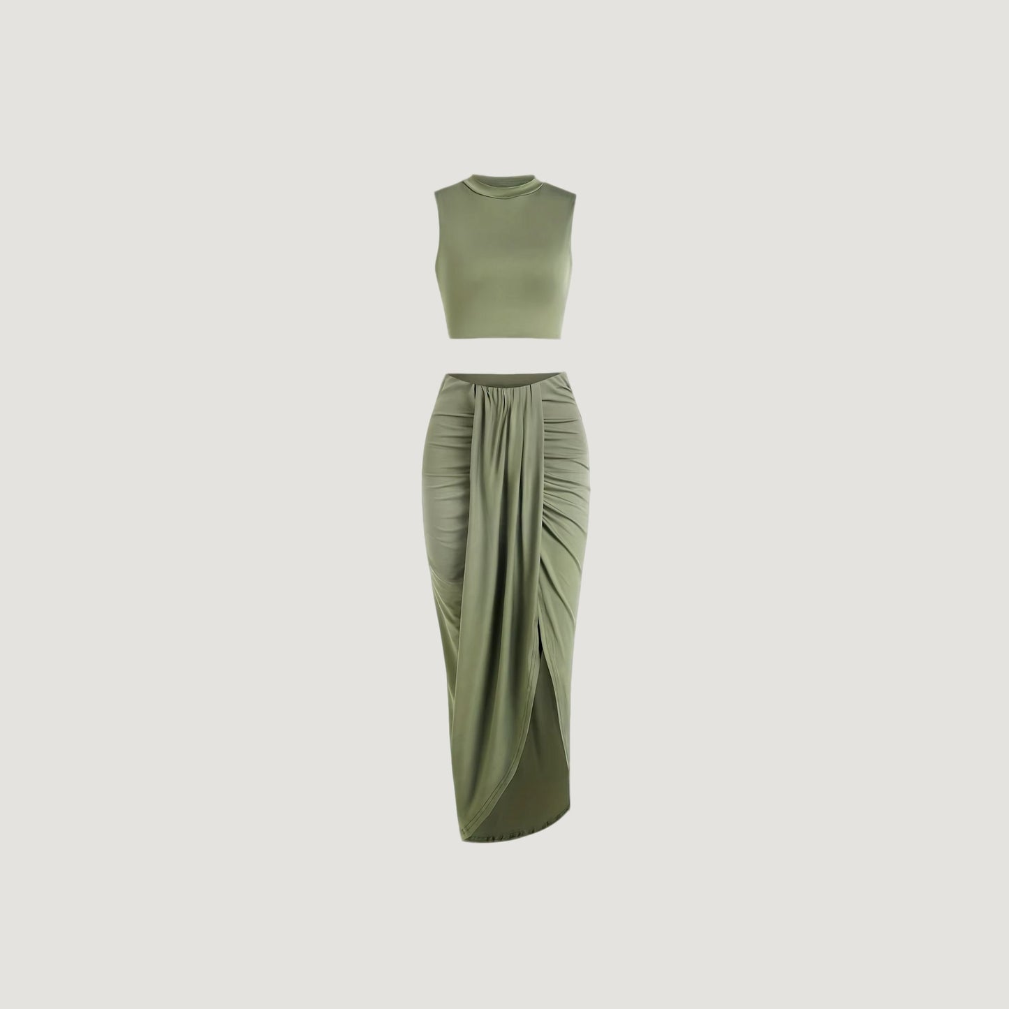 Geneve Khaki Maxi Dress.