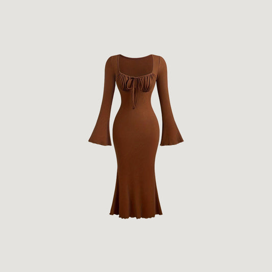 Palme De Coco Brown Maxi Dress.