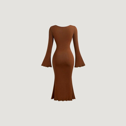 Palme De Coco Brown Maxi Dress.