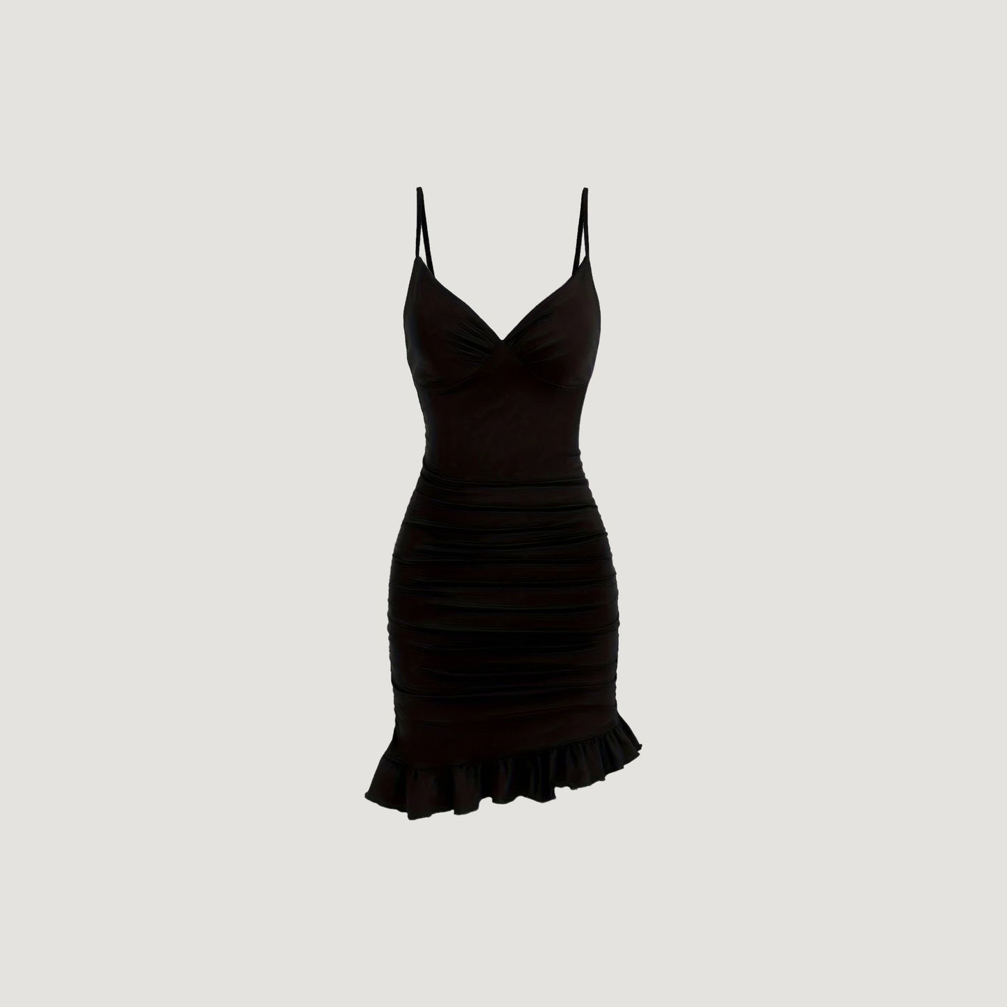 Abelia Black Mini Dress.