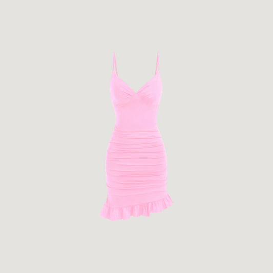 Abelia Rosé Mini Dress.