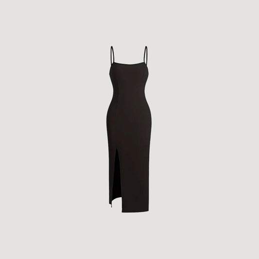 Adele Black Midi Dress.